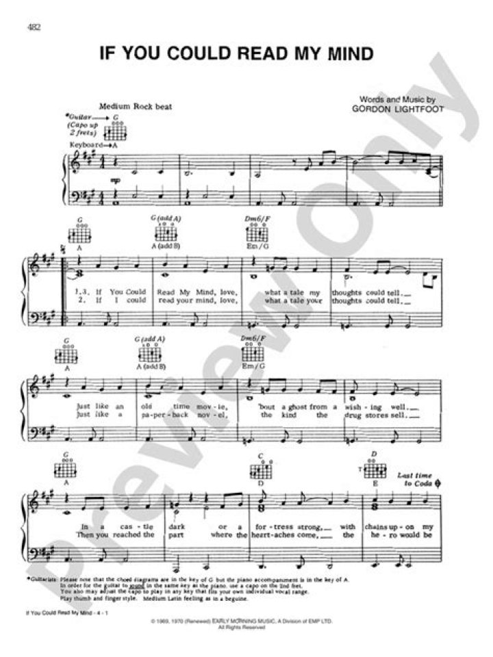If You Could Read My Mind: A Deep Dive Into The Lyrics